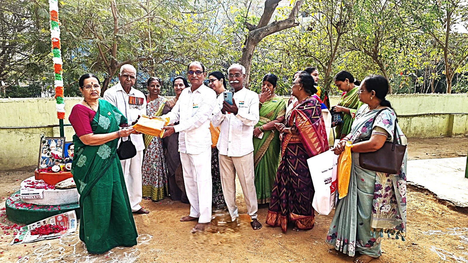 22 Smt. Radha receiving prize in Republic day celebrations .jpeg